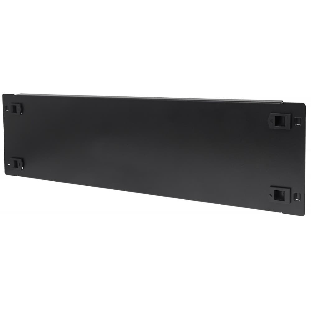 Pannello Cieco Toolless a Clip per Armadi Rack 19'' 3U Nero - 7