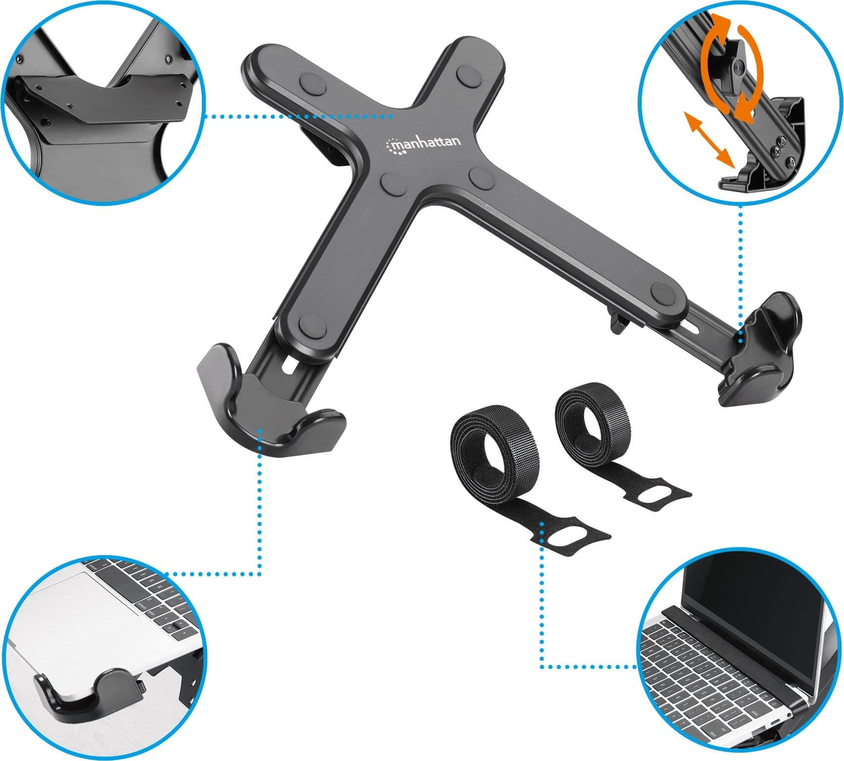 Supporto Laptop Regolabile con Montaggio VESA per Adattamento a Staffa - 13