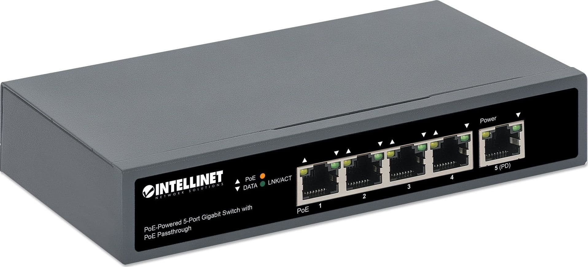 Switch Gigabit a 5 Porte con Alimentazione PoE Passante - 11