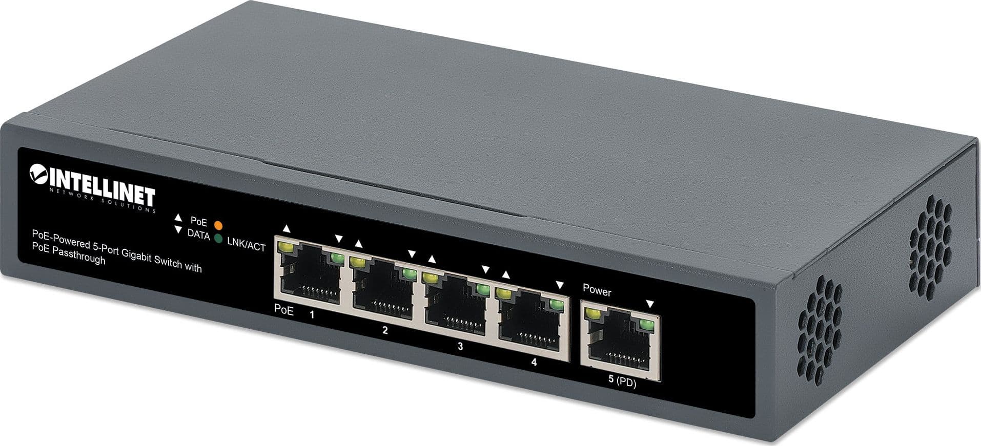 Switch Gigabit a 5 Porte con Alimentazione PoE Passante - 8