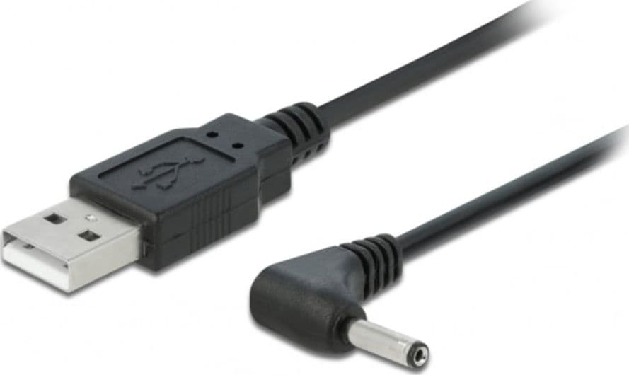 Cavo Alimentazione USB DC 3.5x1.35 mm Angolato 1,5 m Nero - 11