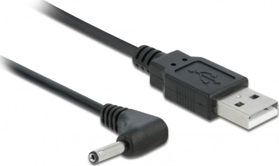 Cavo Alimentazione USB DC 3.5x1.35 mm Angolato 1,5 m Nero - 13