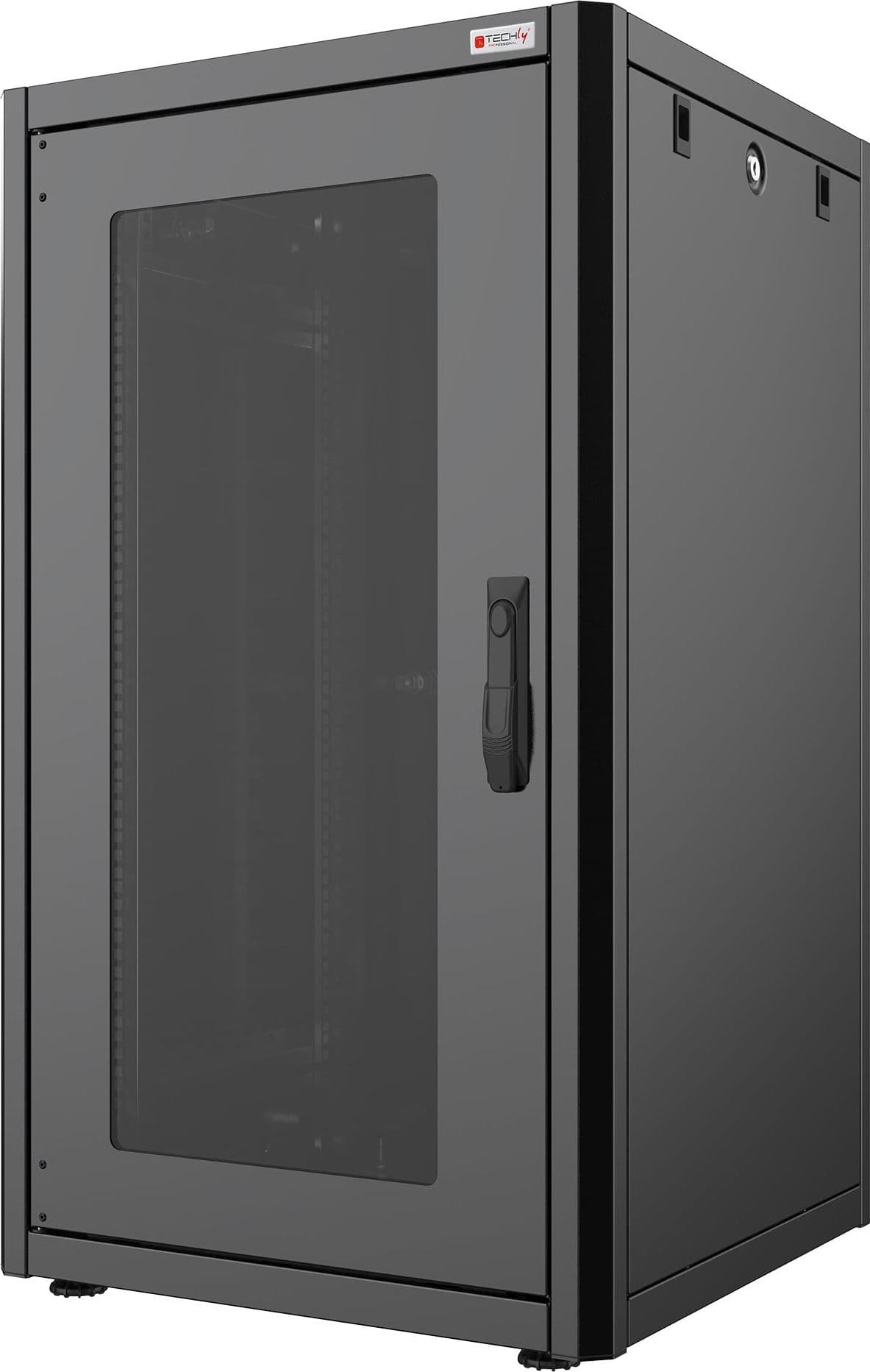 Armadio Rack 19'' 600x600 32 Unit&agrave Nero serie Easynet - 11