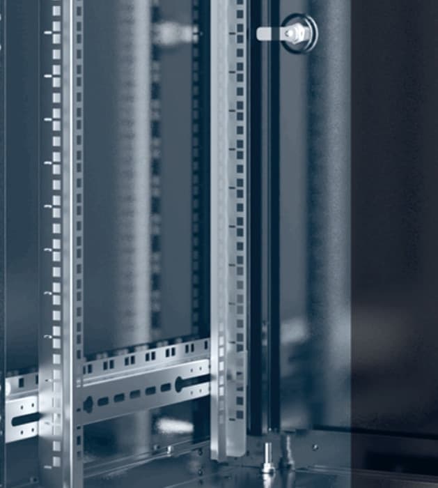 Armadio Rack 19'' 600x600 32 Unit&agrave Nero serie Easynet - 9