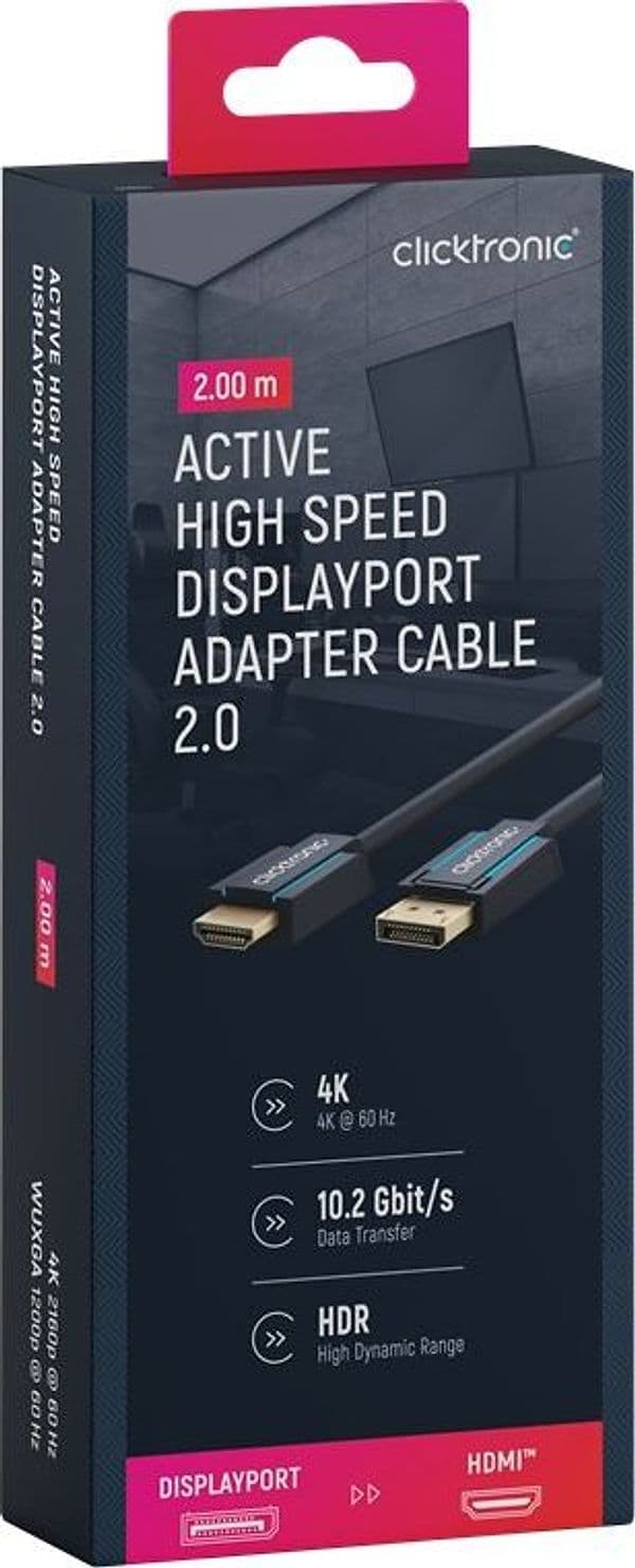 Cavo adattatore DisplayPort/HDMI 2m Alta Qualit&agrave - 7