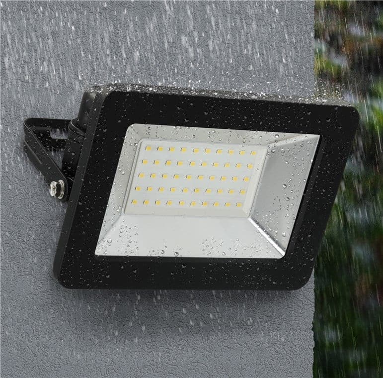 Faretto LED da Esterno IP65 30W Nero - 12