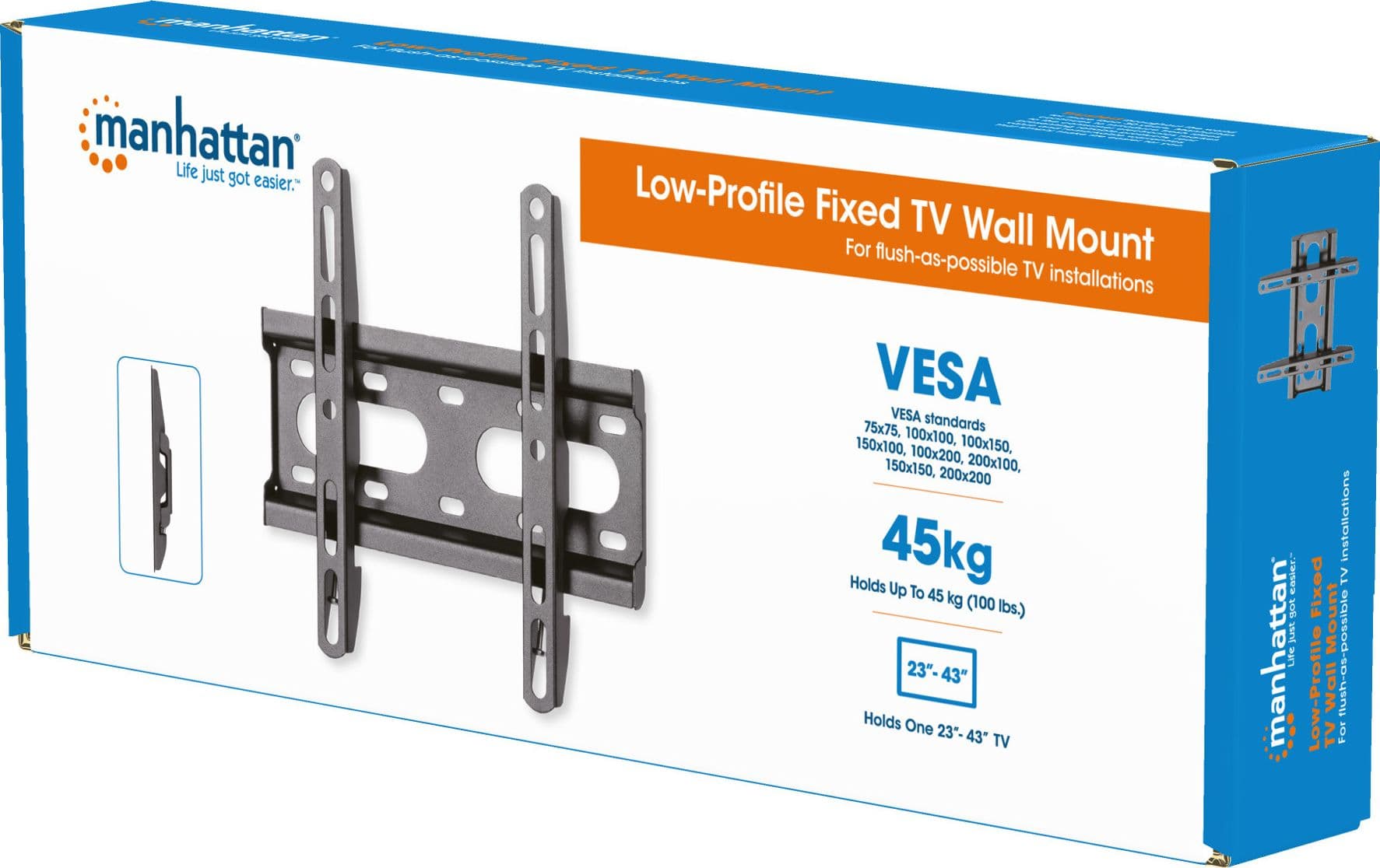 Staffa a Muro Fissa Low-Profile per TV 23-43'' - 8