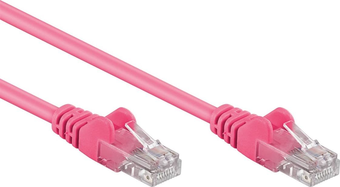Cavo di rete Patch CCA Cat. 5e Rosa UTP 2m - 6