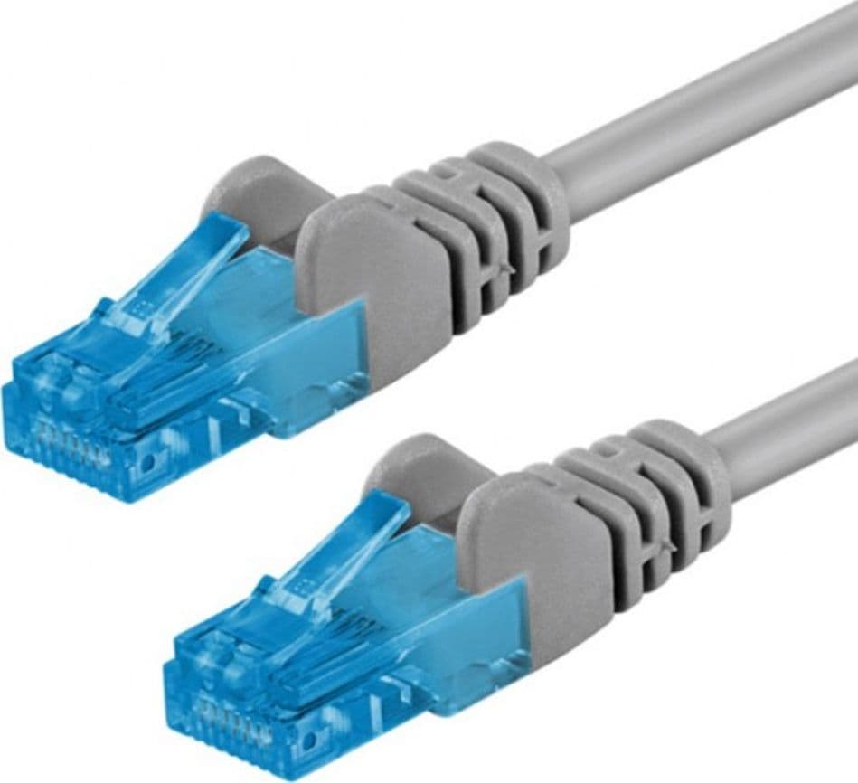 Cavo di rete Patch in Rame Cat. 6A Grigio UTP 0,5 m - 8