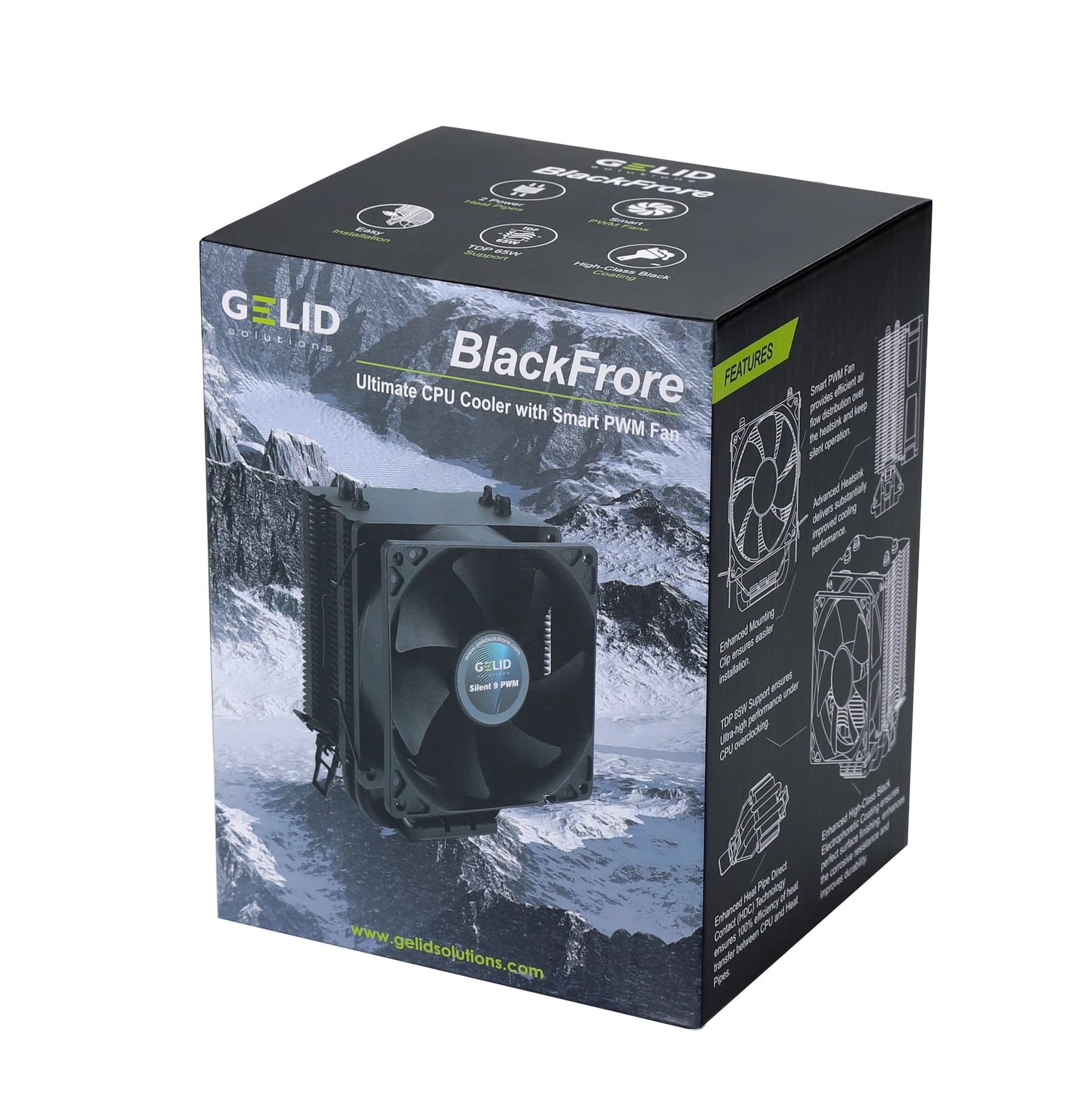 Dissipatore Avanzato BlackFrore CPU HDC Ventola Smart PWM da 92mm - 17