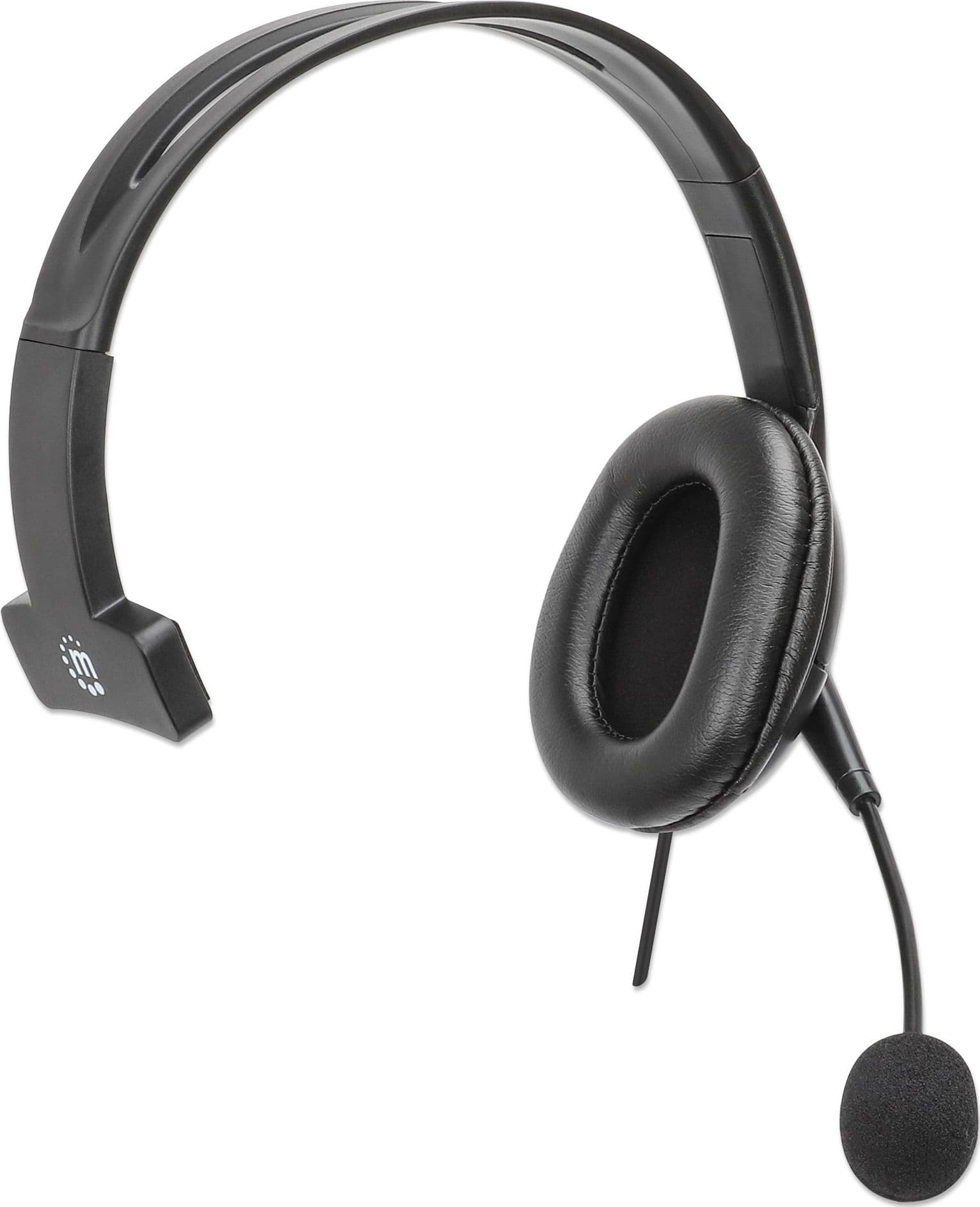 Cuffia Mono USB con Microfono Reversibile Cavo 2m - 12