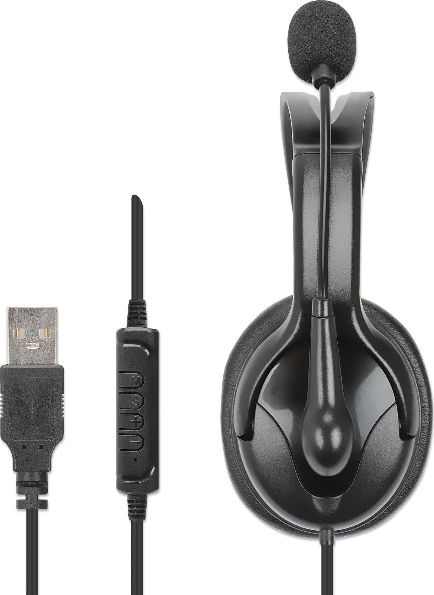 Cuffia Mono USB con Microfono Reversibile Cavo 2m - 9