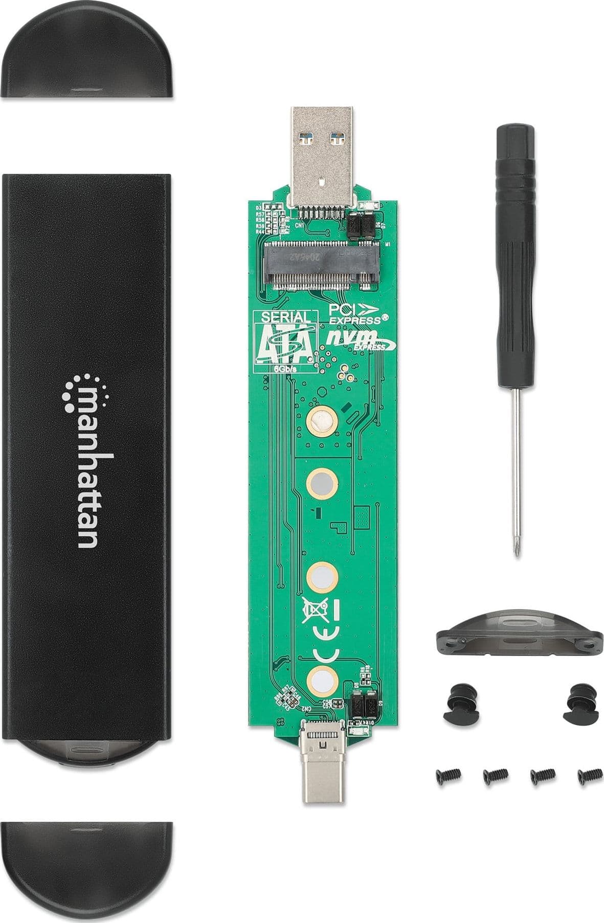 Box Esterno USB SSD M.2 NVMe e SATA Connessioni USB-C&trade e USB A - 15