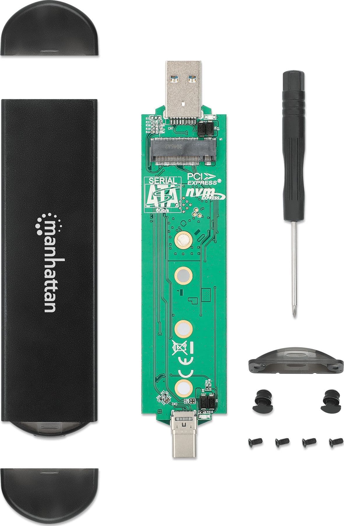 Box Esterno USB SSD M.2 NVMe e SATA Connessioni USB-C&trade e USB A - 10