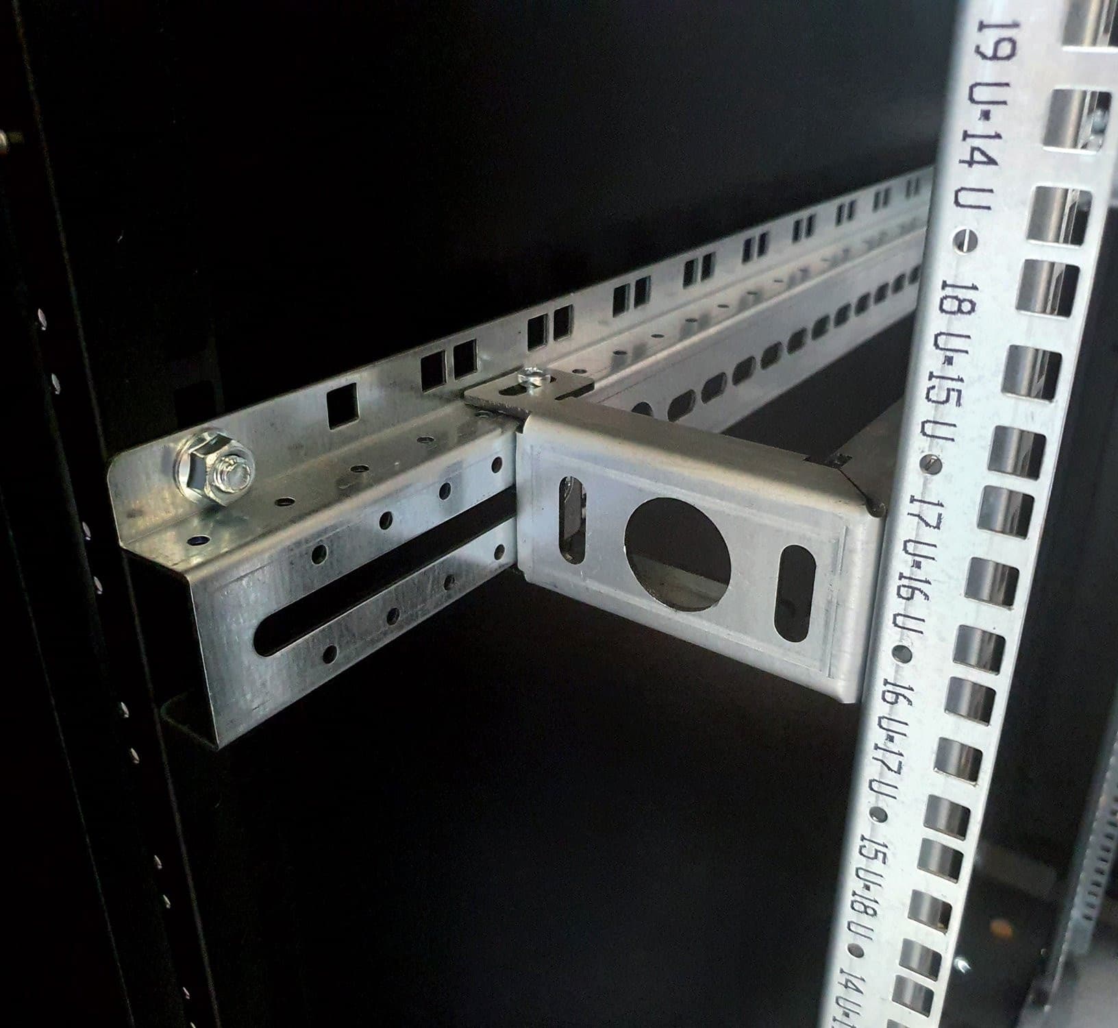 Armadio Rack 19'' 600x800 12 Unit&agrave Nero da sotto-scrivania serie Evolution - 12