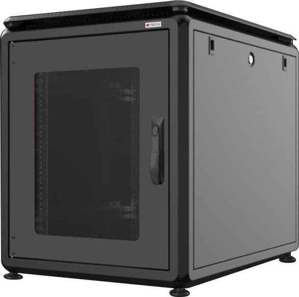 Armadio Rack 19'' 600x800 12 Unit&agrave Nero da sotto-scrivania serie Evolution - 6