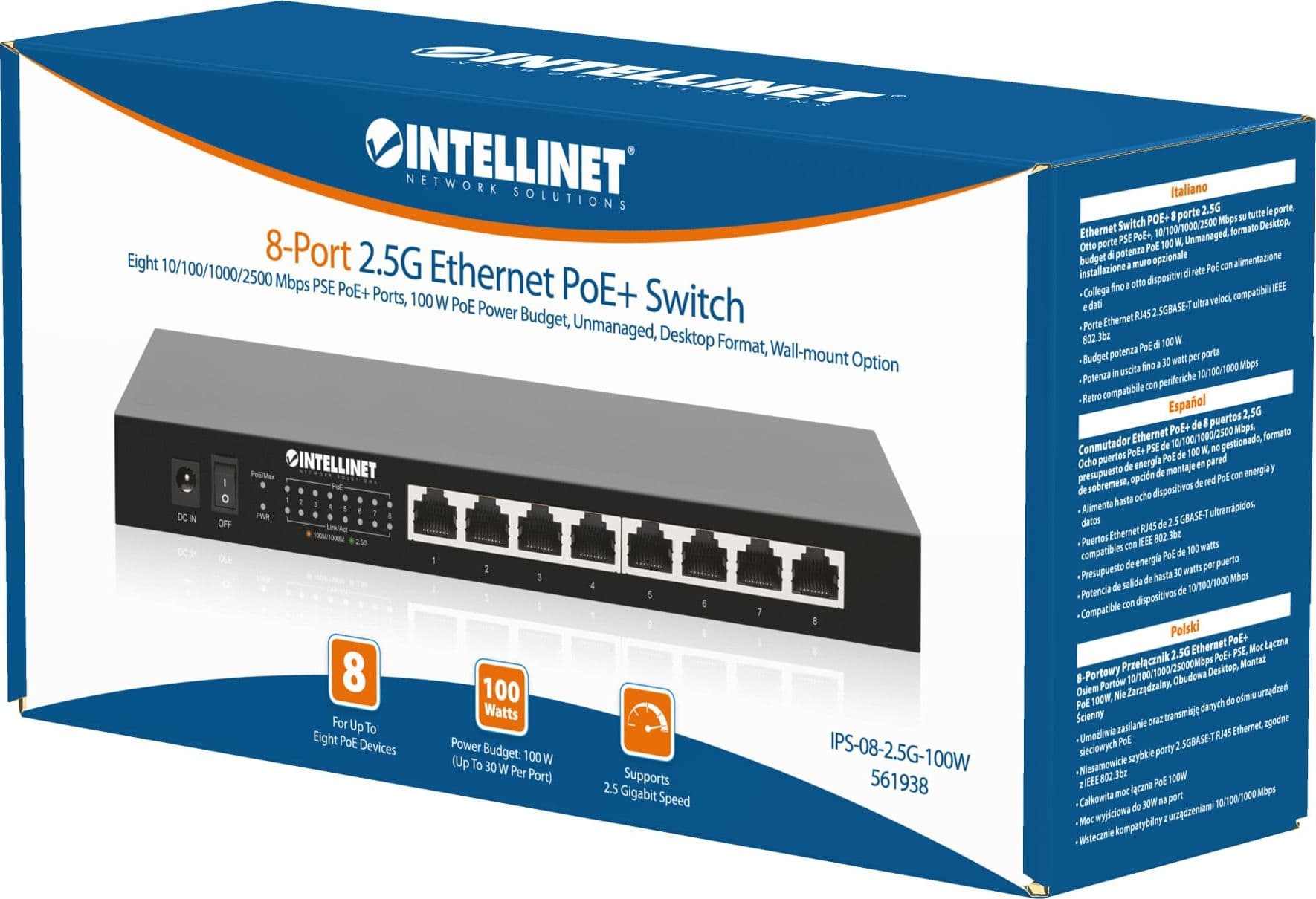 Ethernet Switch POE+ 8 Porte 2.5G - 15