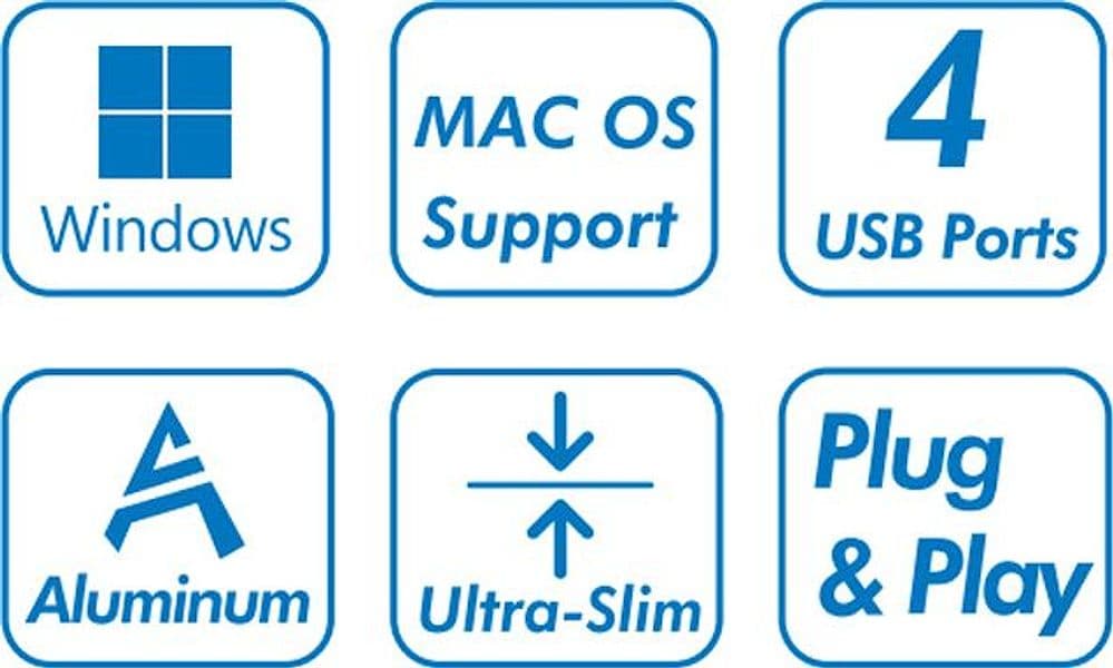 Hub USB 3.2 Ultra Slim a 4 Porte Ingresso USB-C&trade - 8