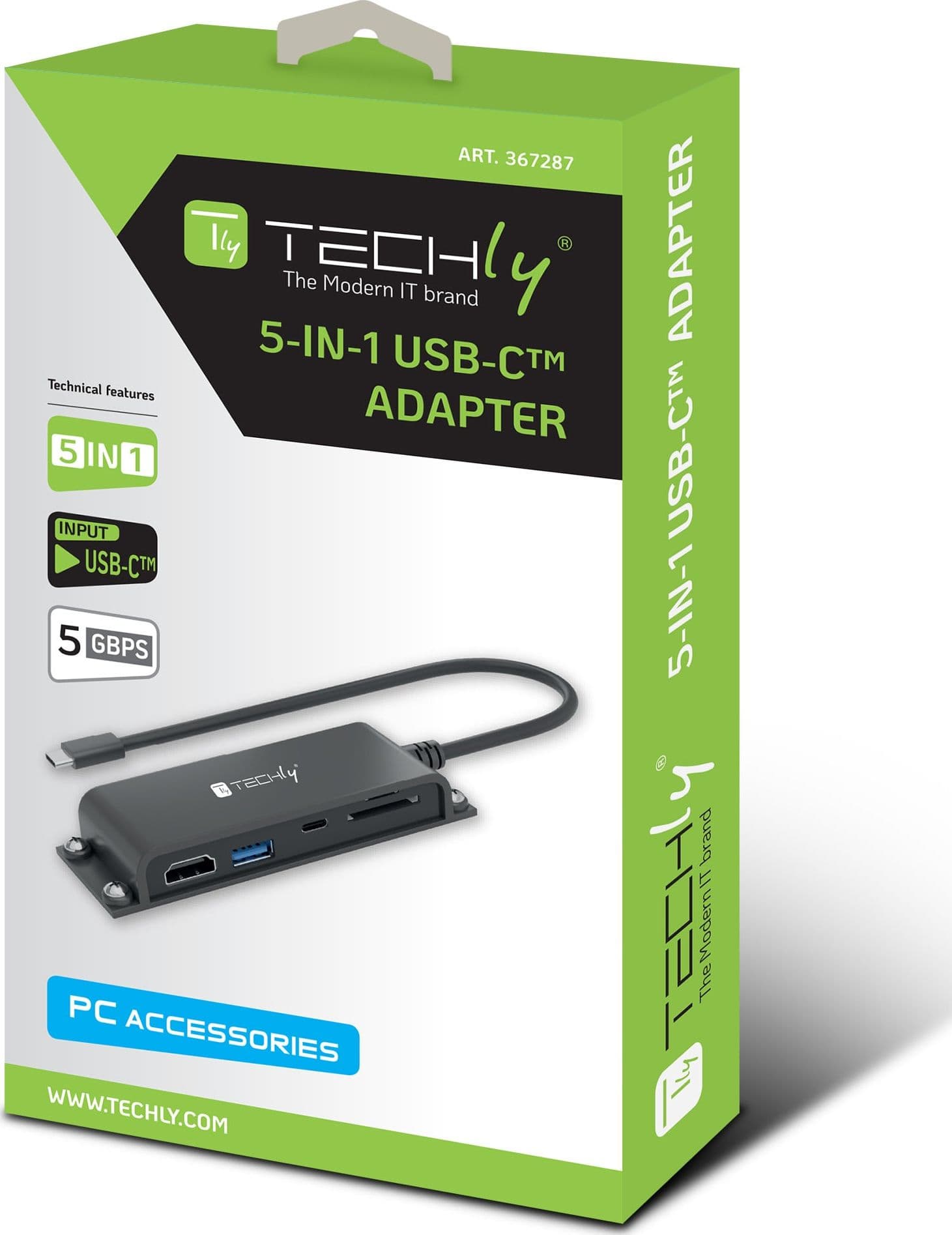 Docking Station 5 in 1 USB-C&trade Hub HDMI con Lettore Micro SD/SD - 13