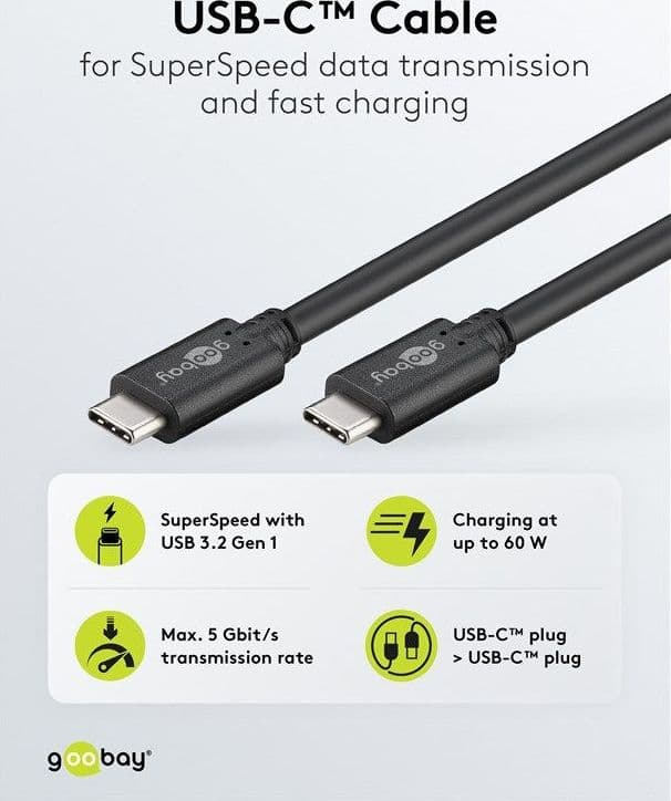 Cavo SuperSpeed USB-C&trade 3.2 Gen1 Maschio / Maschio 3 metri Nero - 16