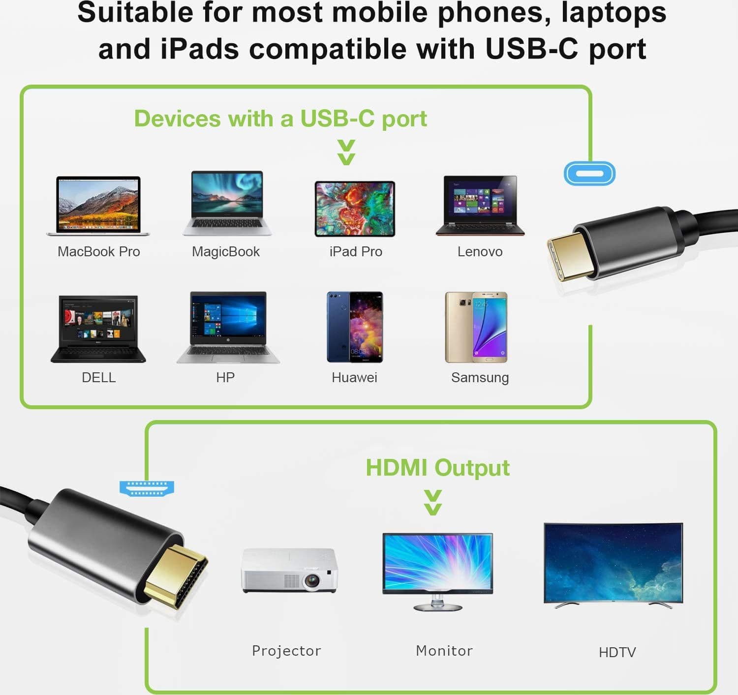 Cavo Adattatore USB-C&trade 3.2 a HDMI 2.1 8K@60Hz 1,8 m - 11