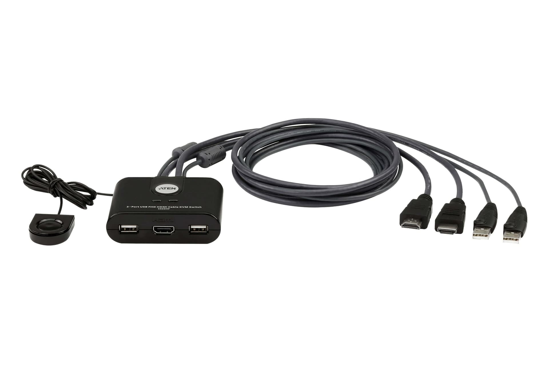 Switch KVM Cablato HDMI FHD USB a 2 porte, CS22HF - 8
