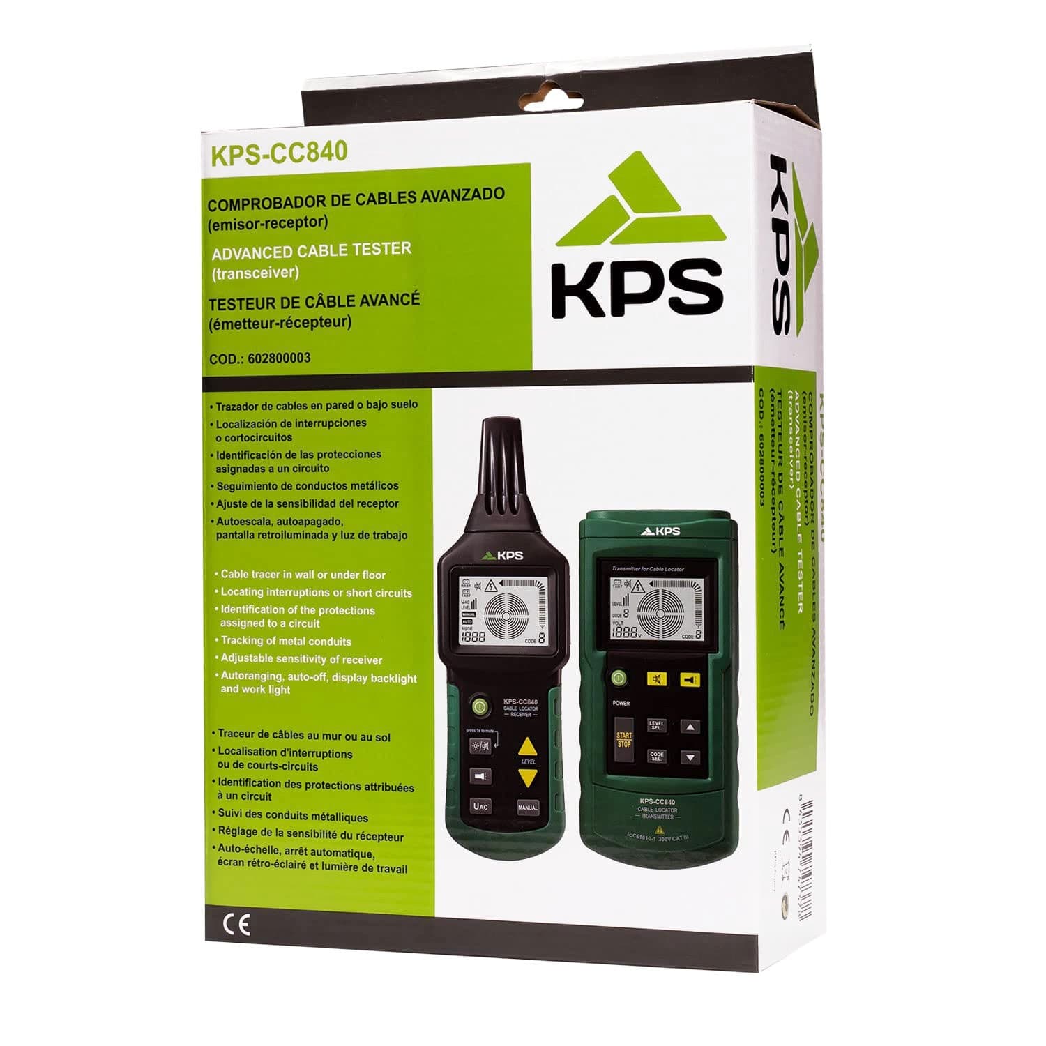 Tester di Cavi Avanzato 400V AC/DC 125kHz, KPS-CC840 - 18