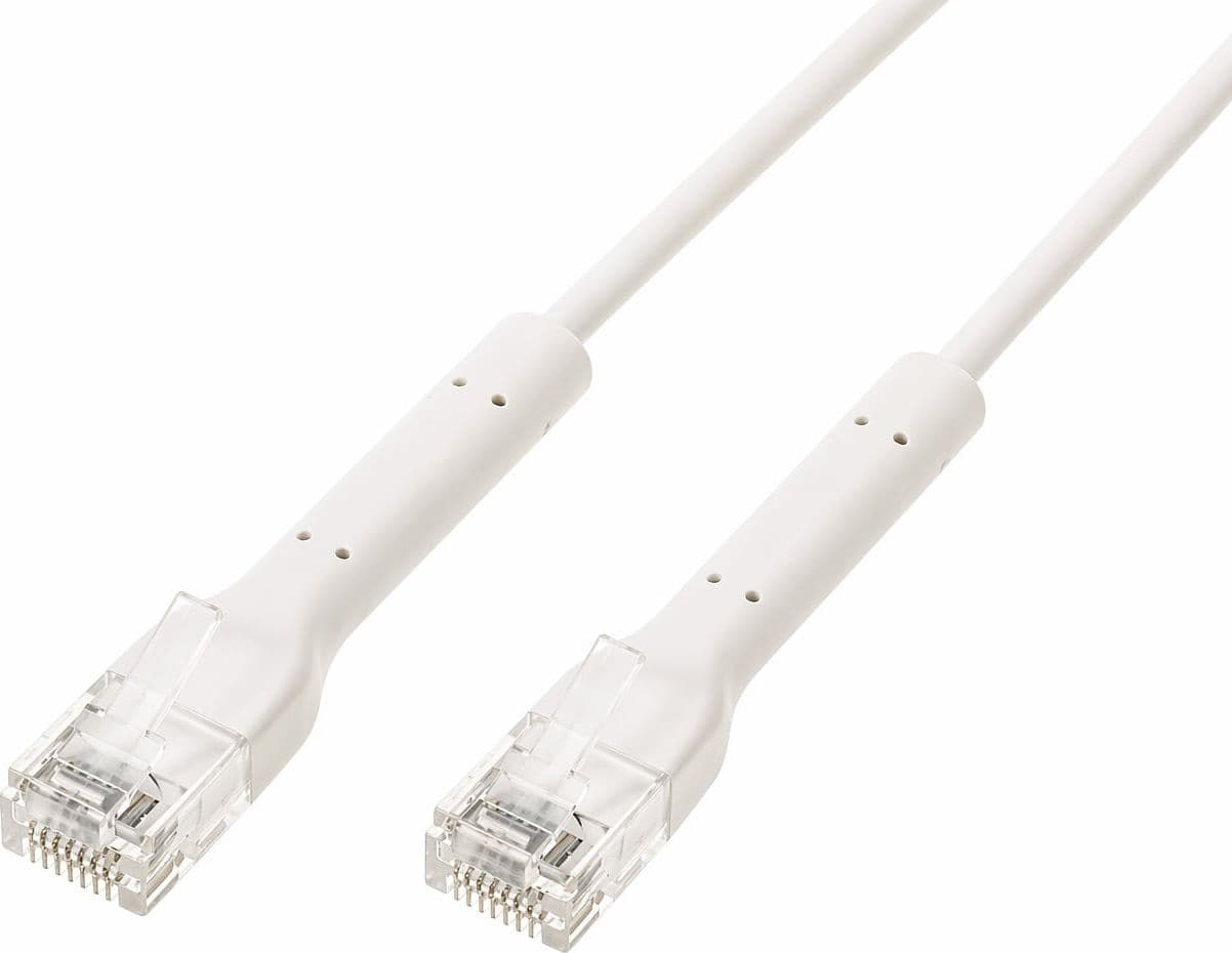 Cavo Slim Patch di Rete Pieghevole in Rame Cat.6A U/UTP 3 metri Bianco - 20