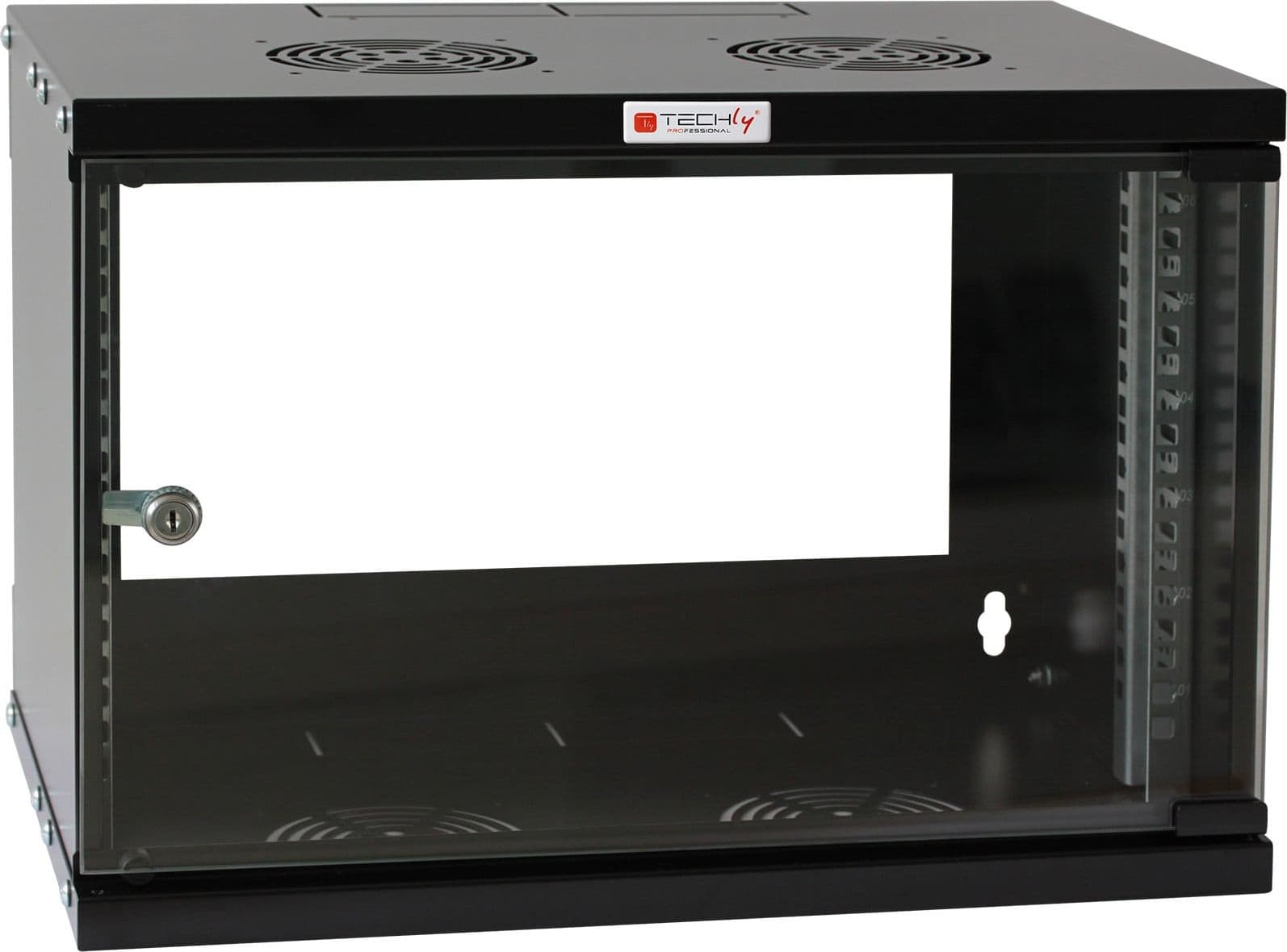 Armadio Rack 19'' a Muro 9U prof. 320 Nero Assemblato - 11