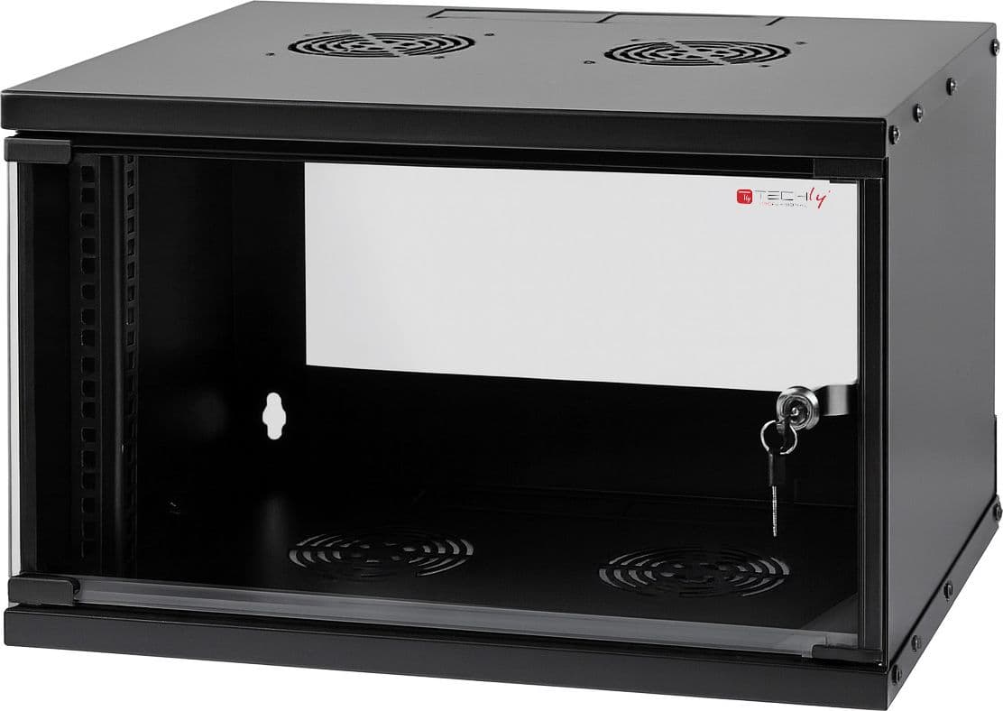 Armadio Rack 19'' a Muro 9U prof. 320 Nero Assemblato - 13