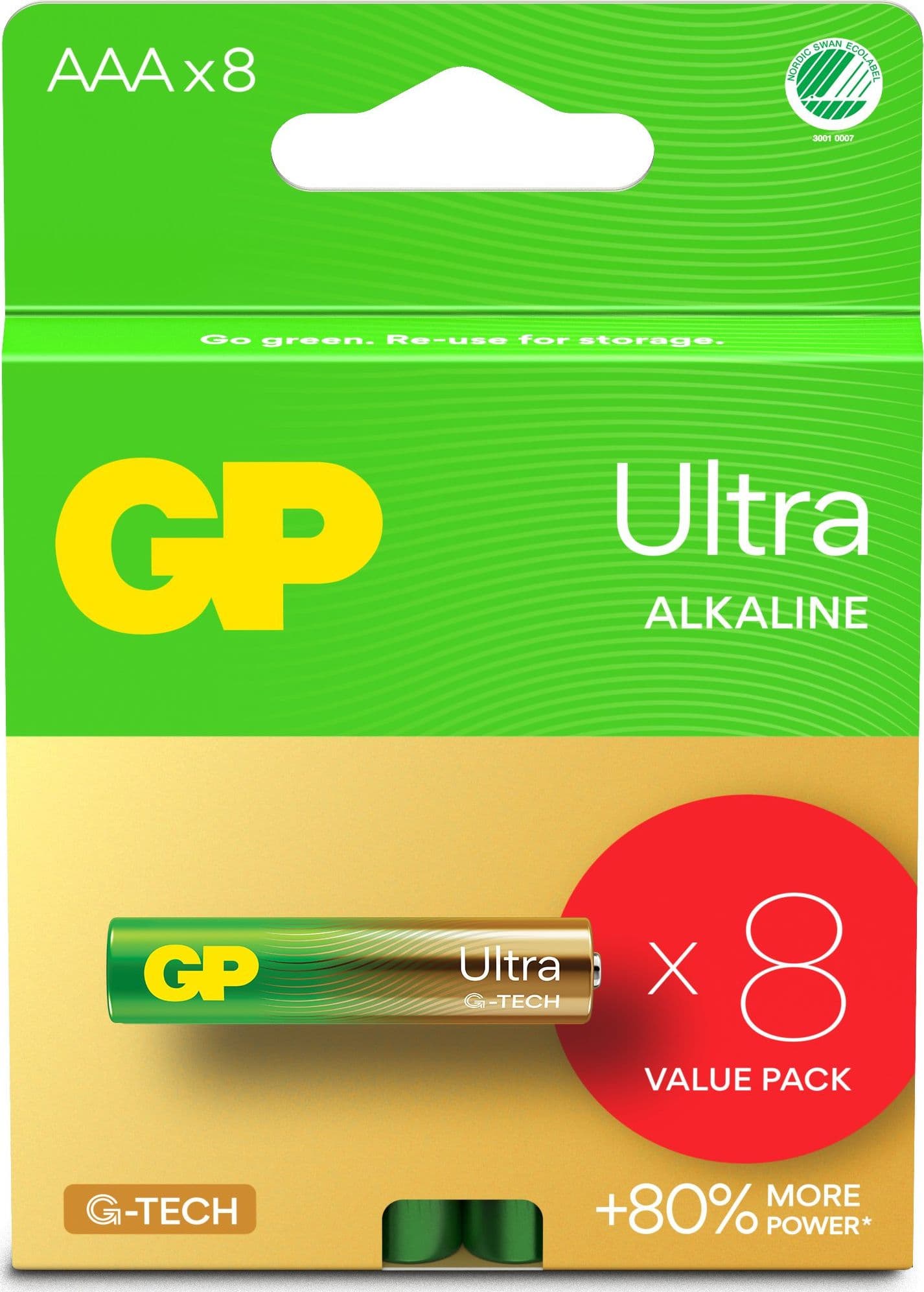 Confezione 8 Batterie GP Ultra Alcaline MiniStilo AAA 24AU/LR03 - 11