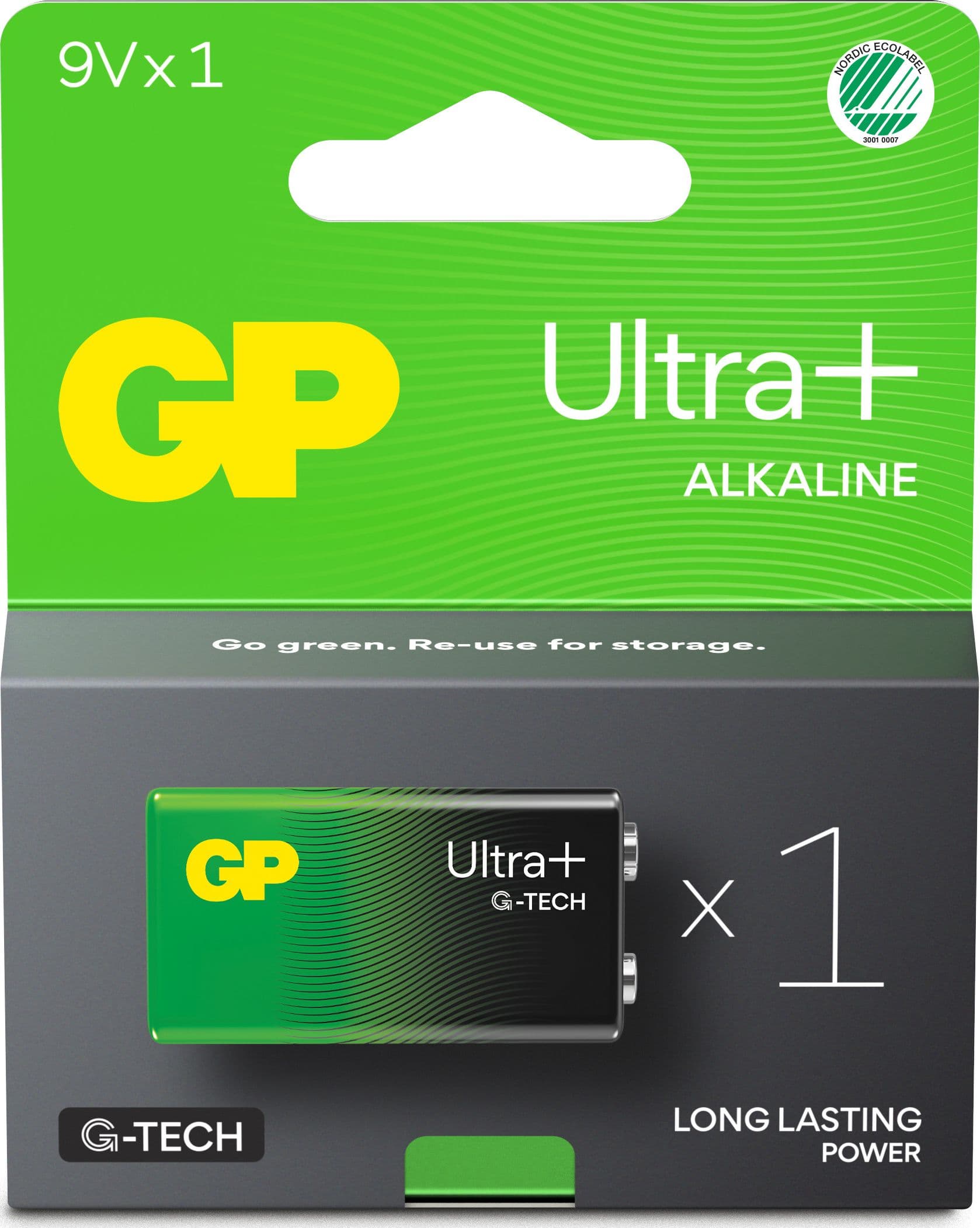 Batteria GP Ultra Plus Alcalina 9V 1604AUP/6LF22 - 6
