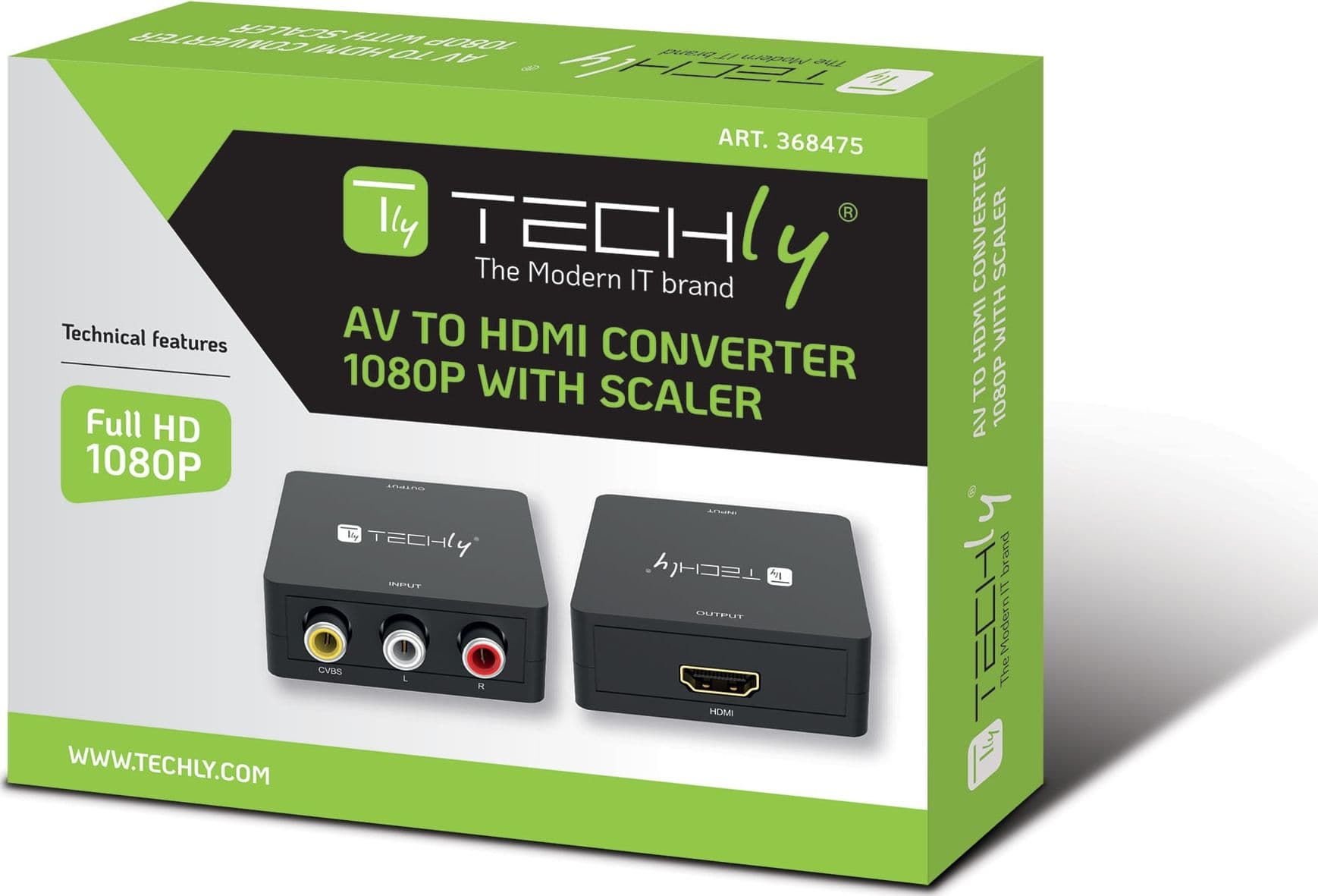 Mini Convertitore Video Composito a HDMI 720p 1080p con Cavo USB - 11