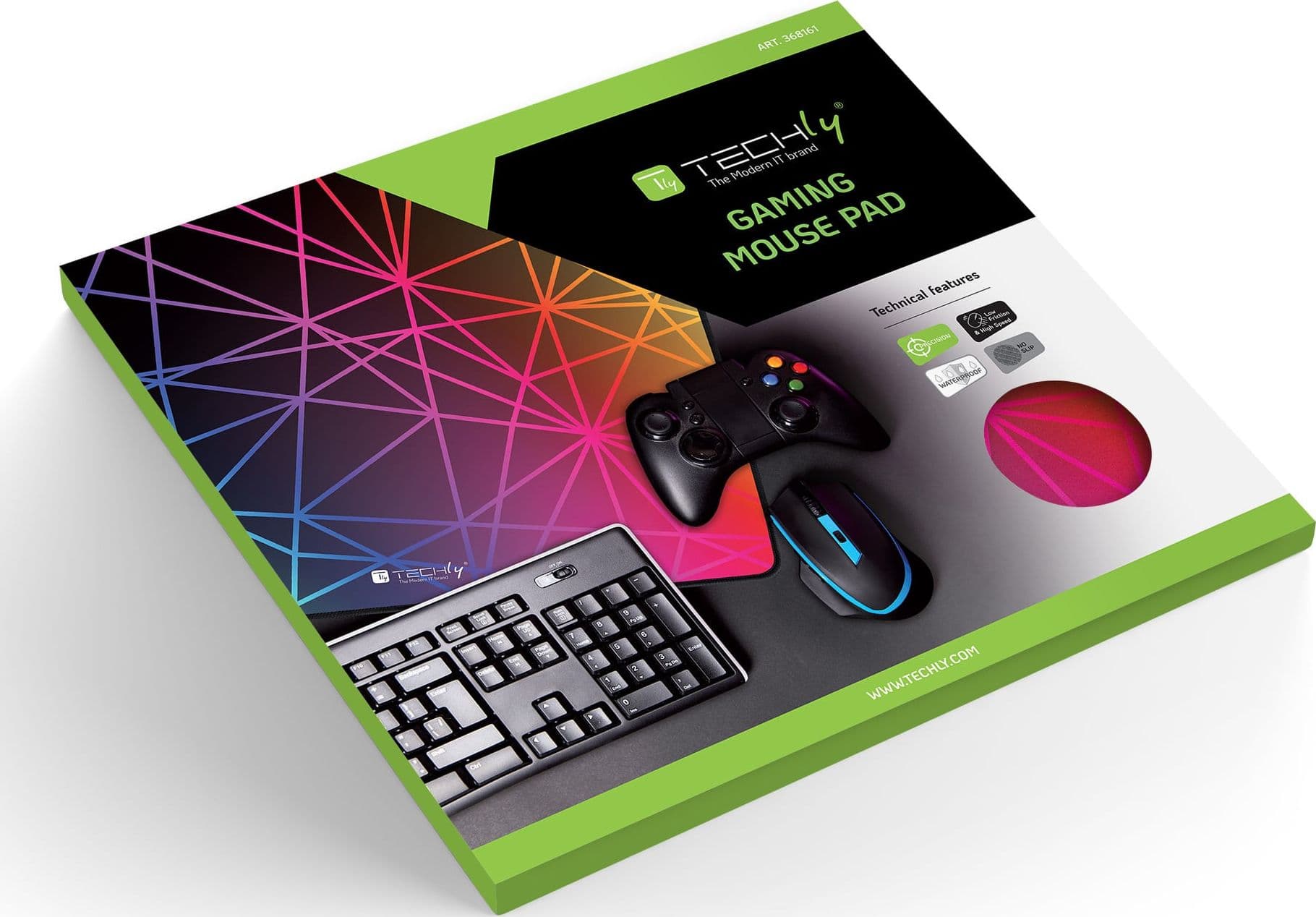 Tappetino Gaming Antiscivolo XL 450 x 400 mm Multicolor - 12
