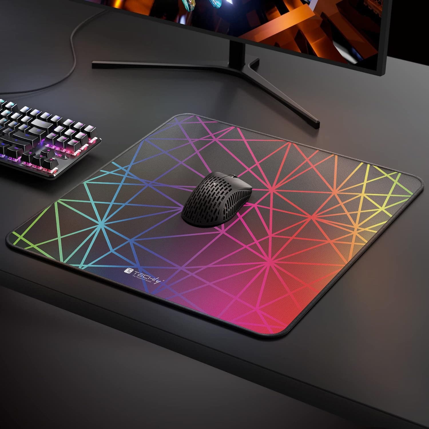 Tappetino Gaming Antiscivolo XL 450 x 400 mm Multicolor - 14