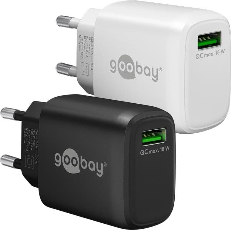 Caricabatterie Ricarica Rapida USB QC 3.0 (18 W) Nero - 10