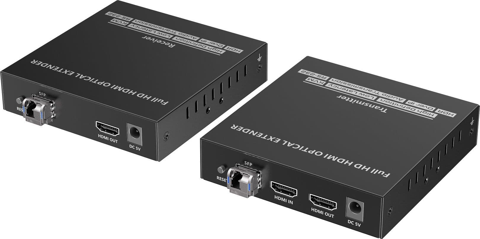 Extender Ottico KVM HDMI Over IP Full HD Non Compresso fino a 40Km - 12