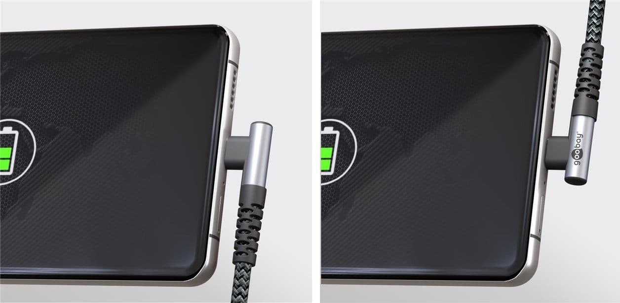 Cavo USB-C&trade Maschio Angolato a USB-C&trade Dritto 1m - 10