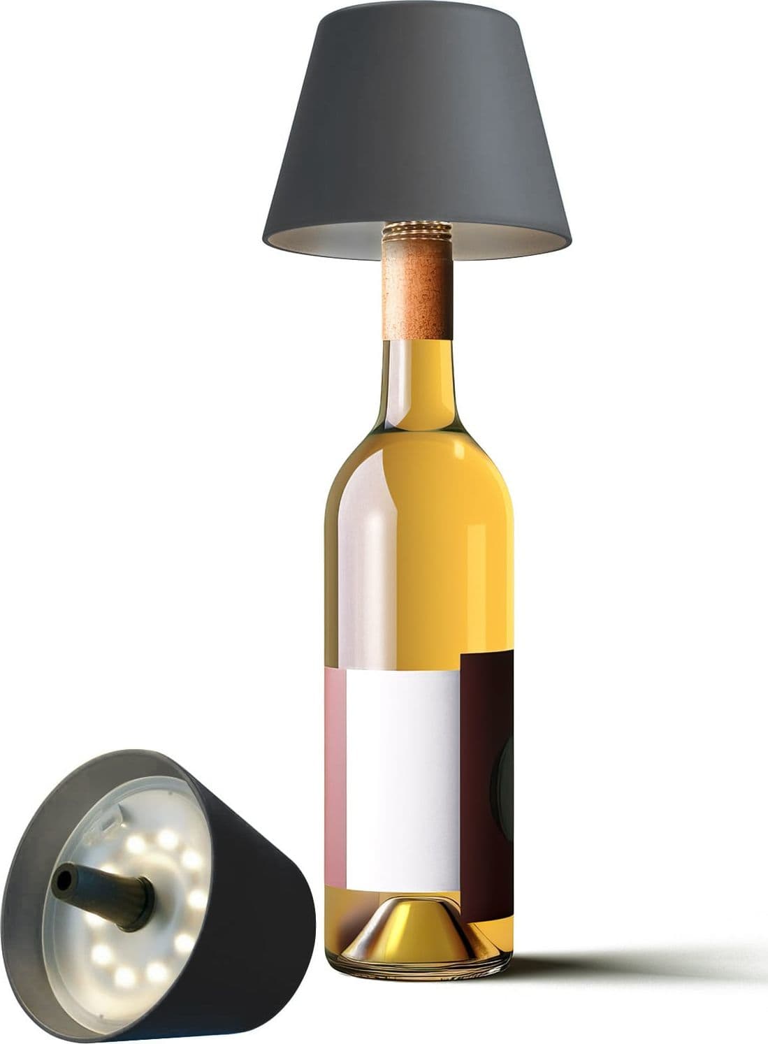 Lampada LED Paralume per Bottiglie Dimmerabile Batteria Ricaricabile Alimentazione USB-C&trade - 18