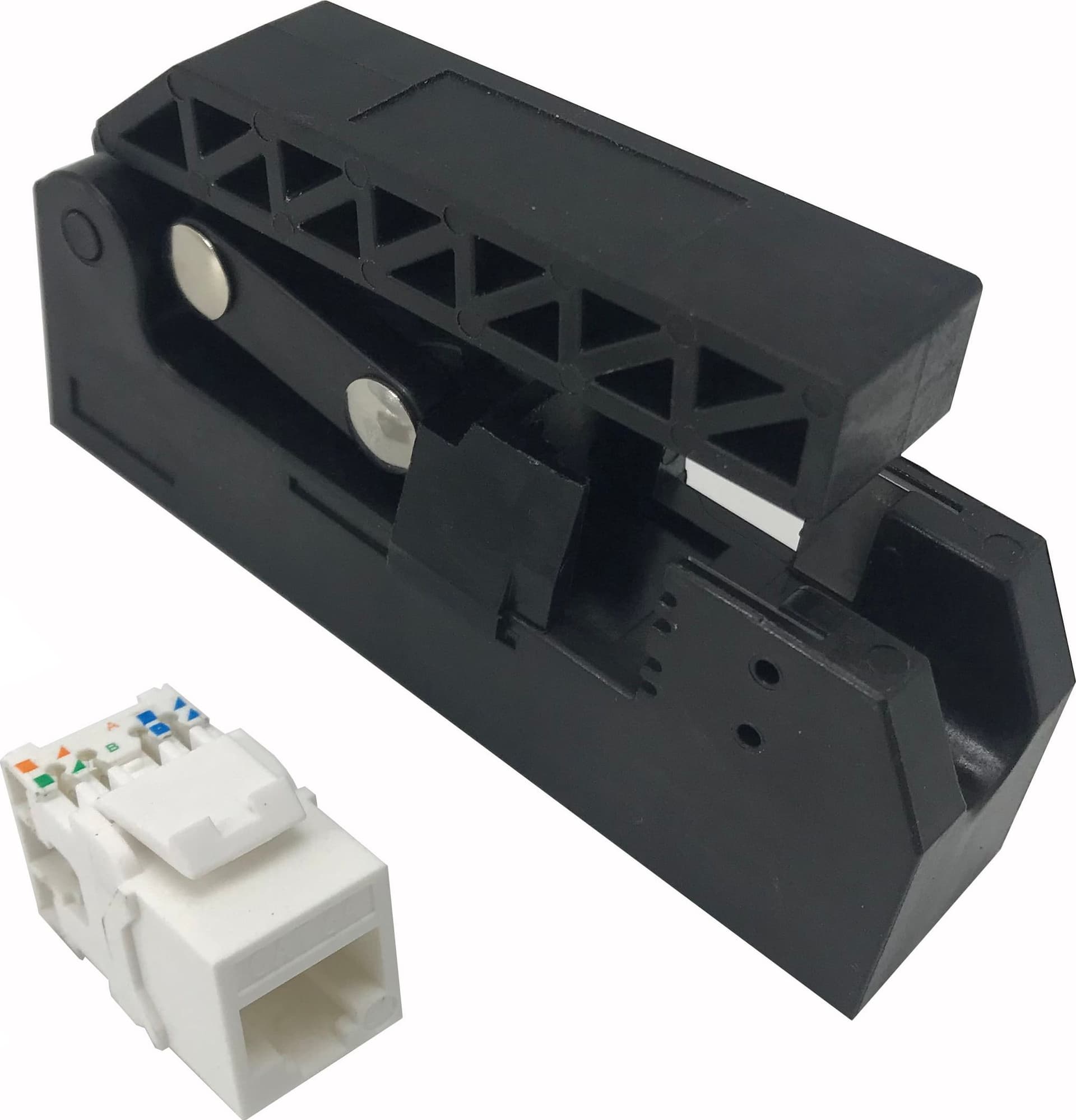 Kit 24 Frutti Cat.6 UTP 180&deg Keystone con Pinza Crimpatrice - 11