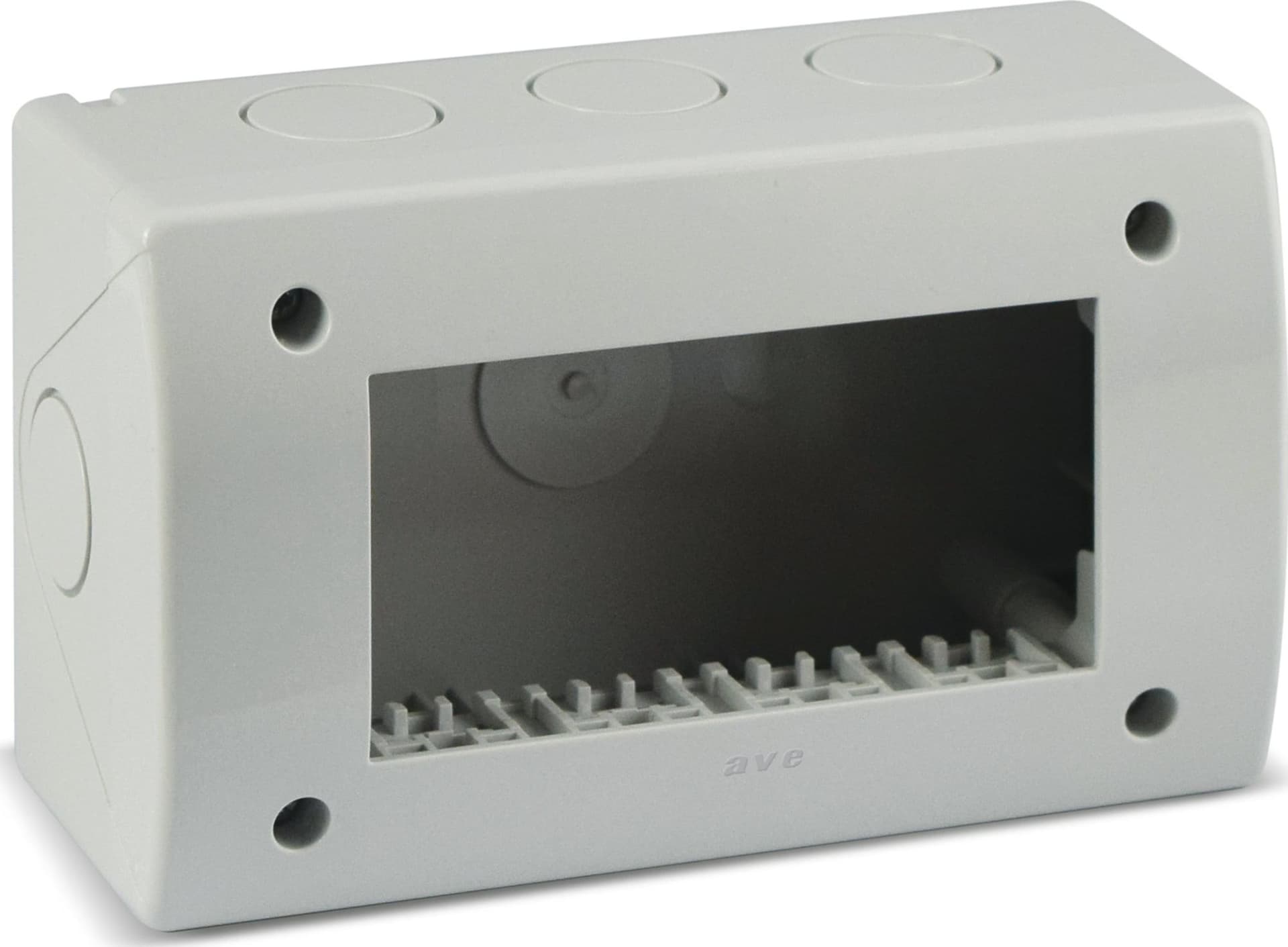Contenitore Autoportante IP40 S44 per Minicanali 4 Moduli Bianco - 3