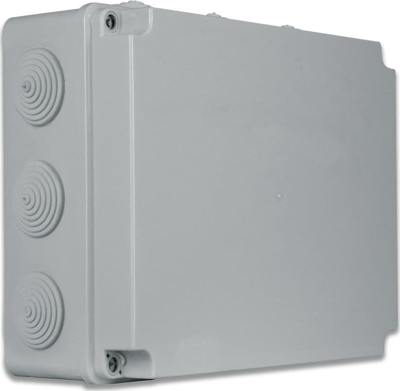 Scatola Rettangolare IP65 di Derivazione da Pareti con Passacavi 240x190 - 5