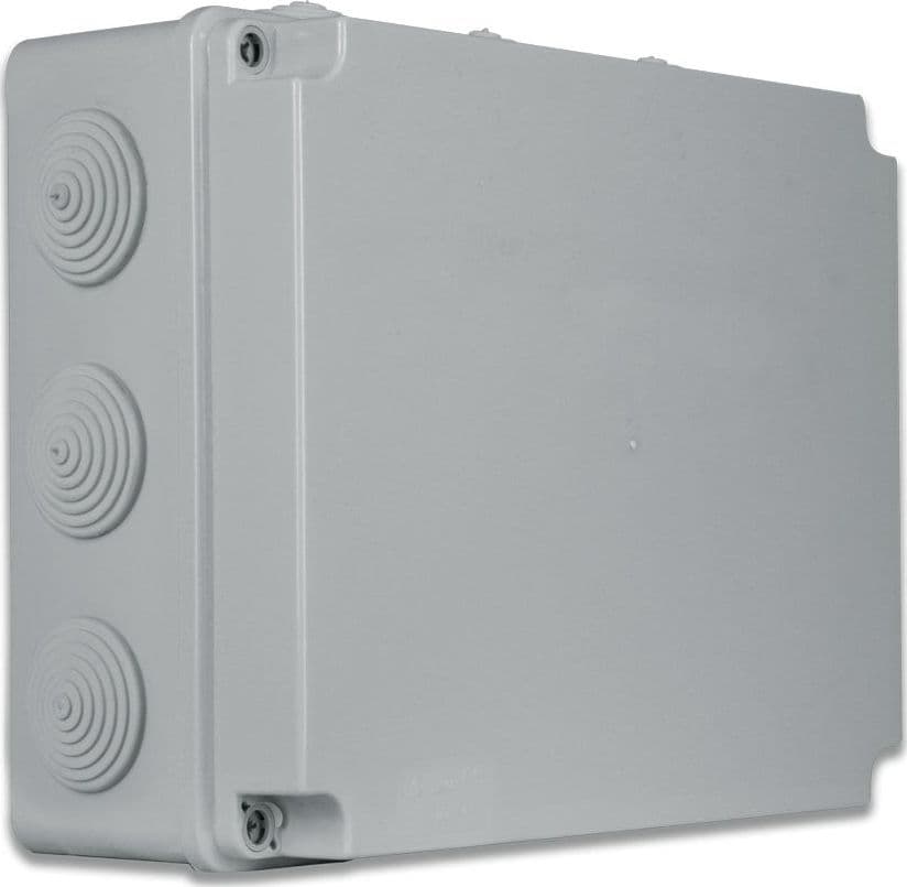 Scatola Rettangolare IP65 di Derivazione da Pareti con Passacavi 240x190 - 6
