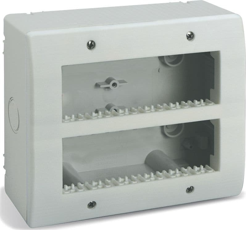 Contenitore Autoportante IP40 S44 per Minicanali 12 Moduli (6+6) Bianco - 2