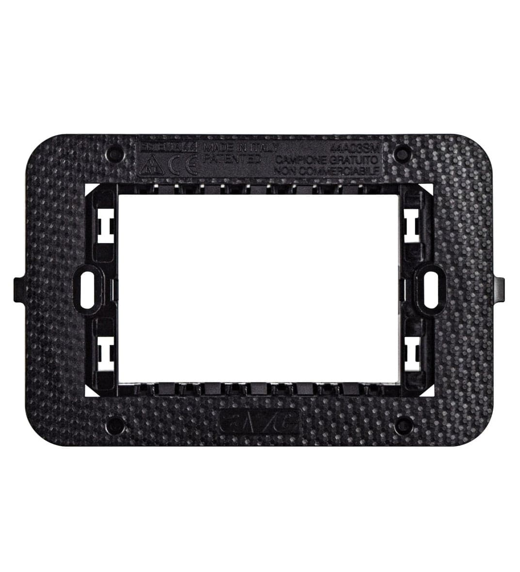 Supporto Smart44 con Viti per Scatole Rettangolari 3 Moduli - 5
