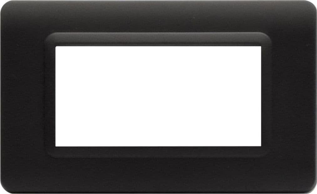 Placca Tecnopolimero S44 4 Moduli Grigio - 4