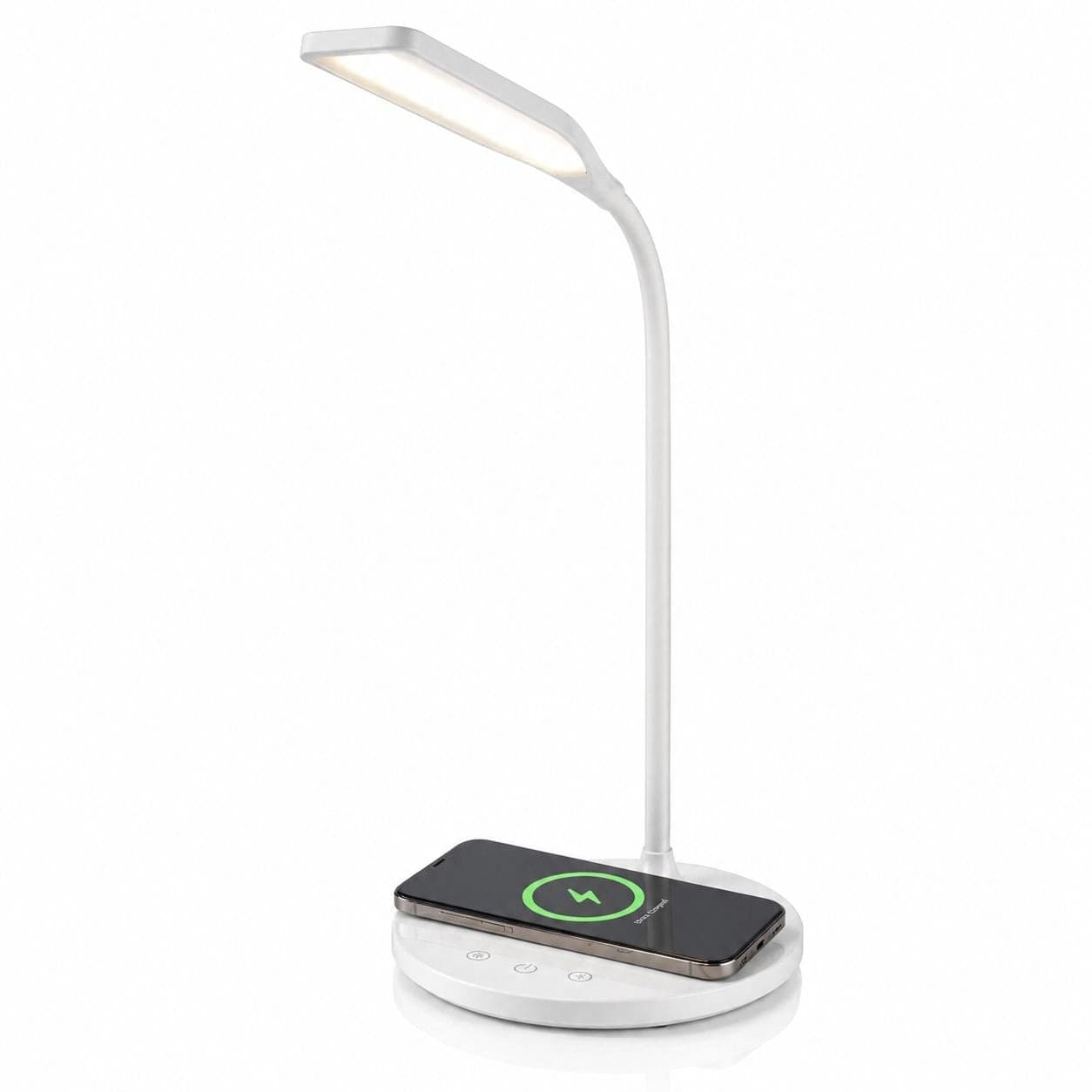 Lampada a 36 LED da Scrivania con Caricatore Wireless Integrato per Smartphone - 18
