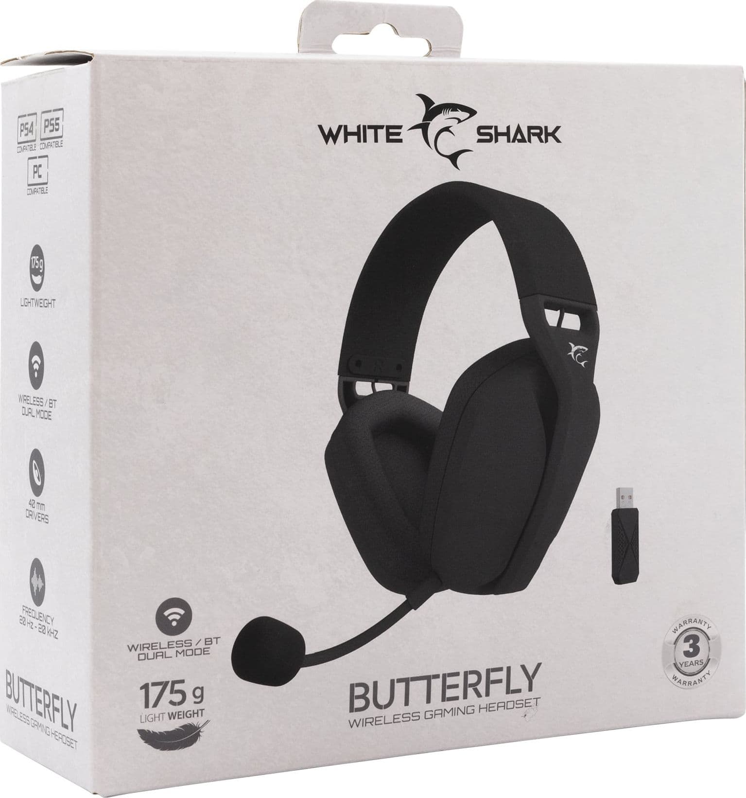 Cuffia Gaming Stereo Wireless con Microfono Nero BUTTERFLY - 12