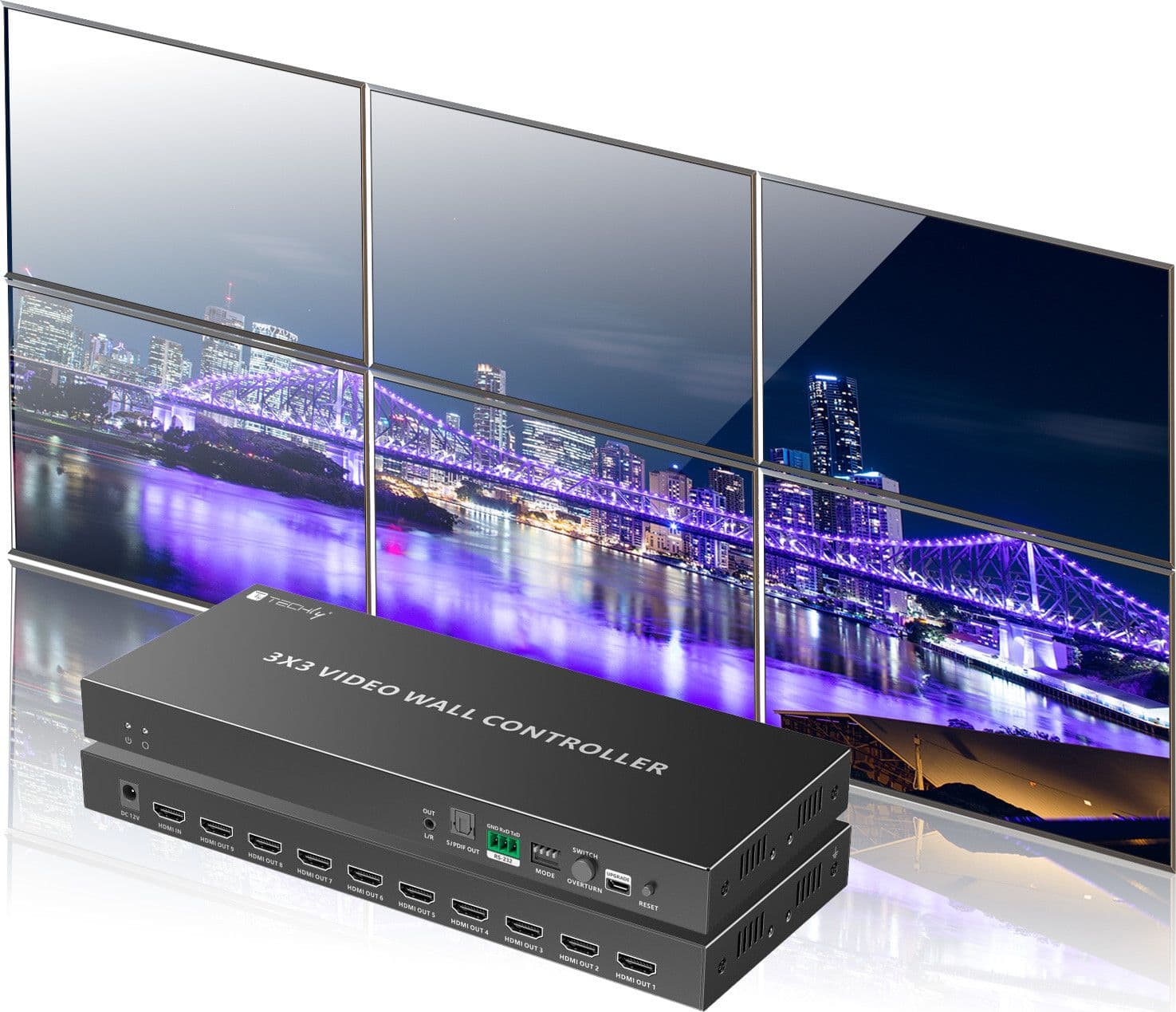Controller per Video Wall 3x3 HDMI 9 Canali - 15