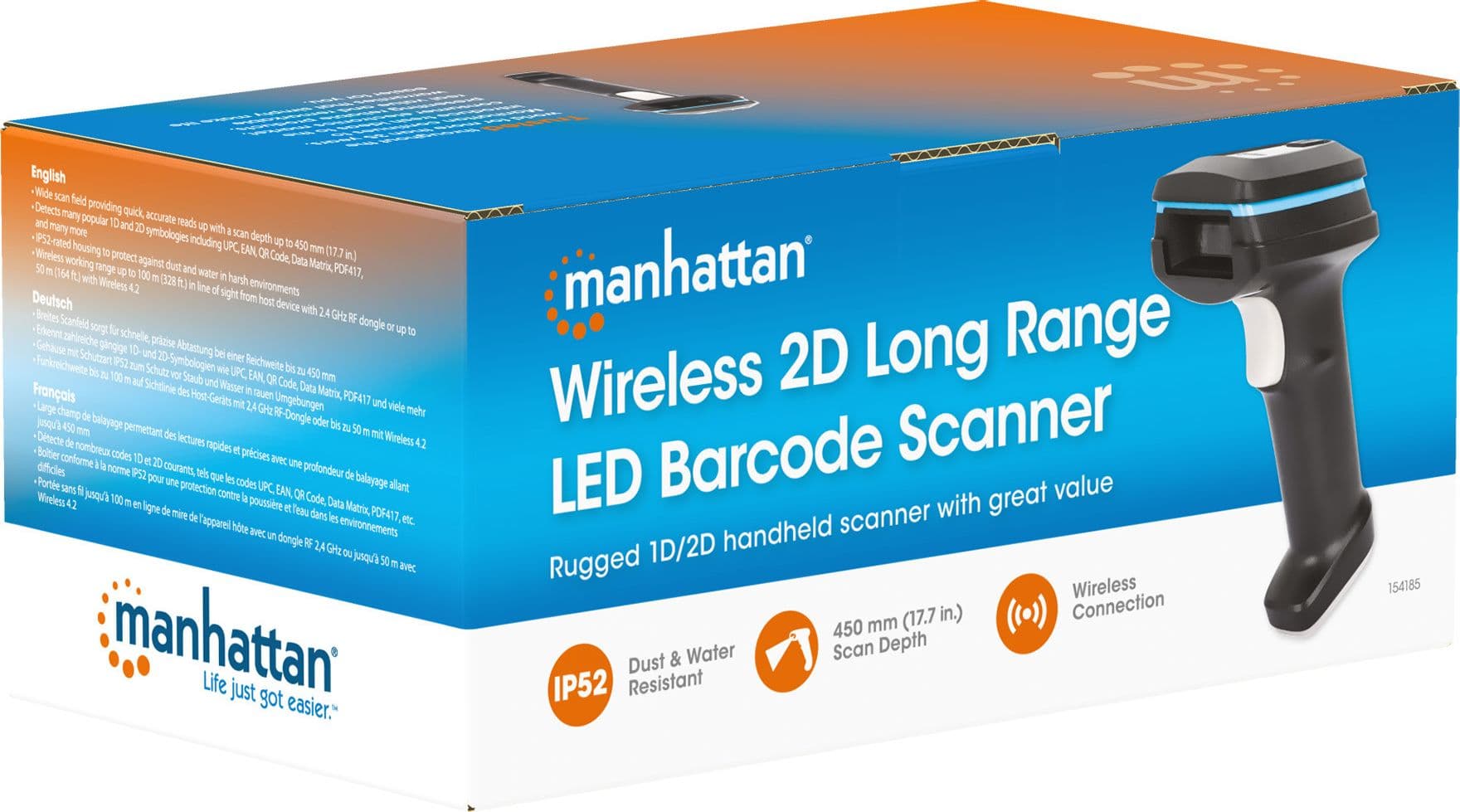 Lettore di Codici a Barre LED 2D Wireless a Lungo Raggio - 13